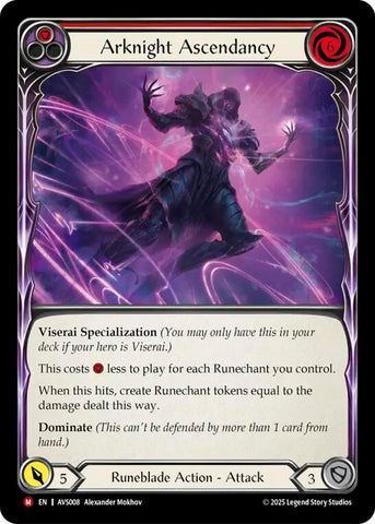 Arknight Ascendancy (Red) [AVS008] (Armory Deck: Legends Viserai)