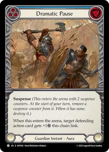 Dramatic Pause (Blue) [SUP200] (Super Slam)  Rainbow Foil