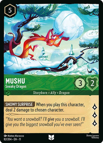 Mushu - Sneaky Dragon (82/204) [Winterspell]