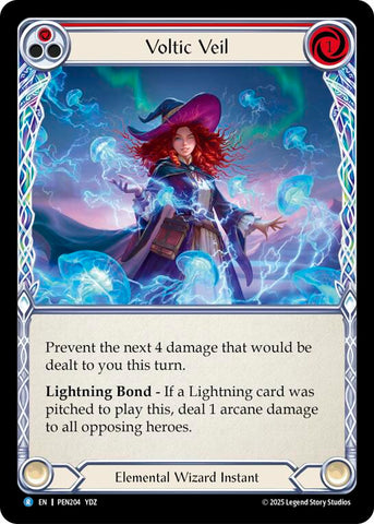 Voltic Veil (Red) (Regular) [PEN204] (Compendium of Rathe)