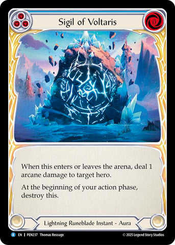 Sigil Of Voltaris (Blue) (Regular) [PEN237] (Compendium of Rathe)