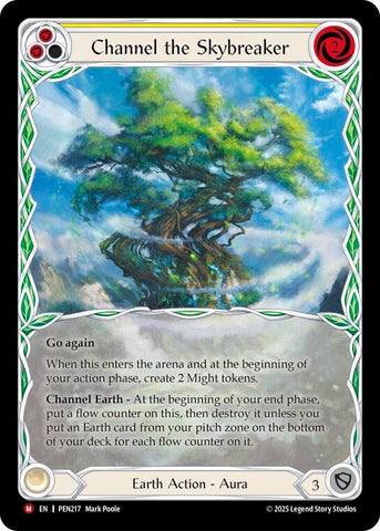 Channel The Skybreaker (Yellow) (Extended Art) [PEN217] (Compendium of Rathe)  Cold Foil
