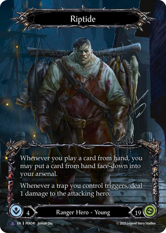 Riptide (Marvel) [PEN341] (Compendium of Rathe)  Cold Foil