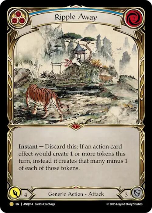 Ripple Away (Blue) (Gold) [ANQ014] (Compendium of Rathe - Antiquity Pack)  Cold Foil