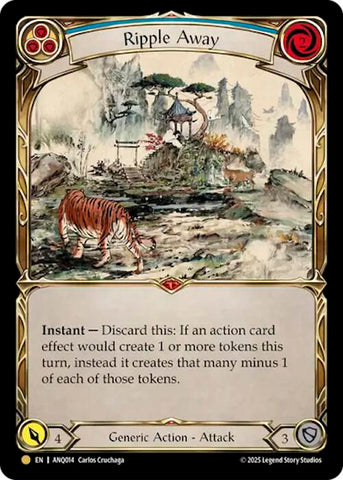 Ripple Away (Blue) (Gold) [ANQ014] (Compendium of Rathe - Antiquity Pack)  Cold Foil