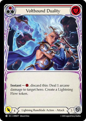 Voltbound Duality (Red) [OMN077] (Omens of the Third Age)  Rainbow Foil