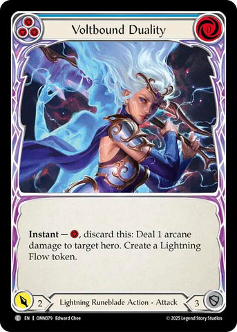 Voltbound Duality (Blue) [OMN079] (Omens of the Third Age)  Rainbow Foil