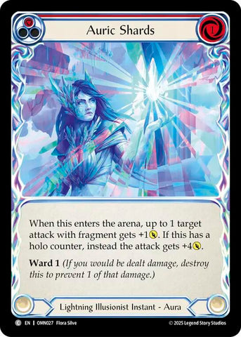Auric Shards (Red) [OMN027] (Omens of the Third Age)  Rainbow Foil