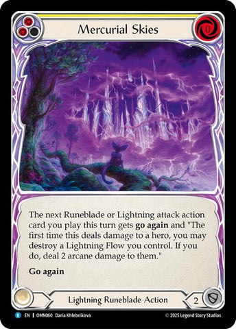Mercurial Skies (Yellow) [OMN060] (Omens of the Third Age)  Rainbow Foil