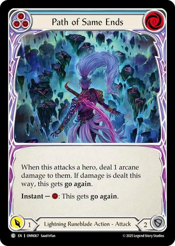 Path of Same Ends (Blue) [OMN067] (Omens of the Third Age)  Rainbow Foil
