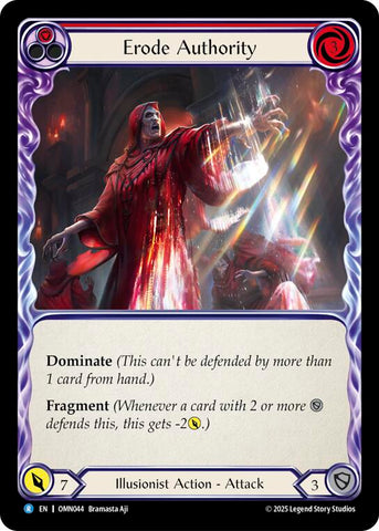 Erode Authority (Red) [OMN044] (Omens of the Third Age)