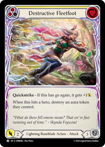 Destructive Fleetfoot (Yellow) [OMN063] (Omens of the Third Age)