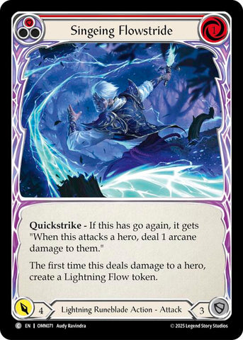 Singeing Flowstride (Red) [OMN071] (Omens of the Third Age)