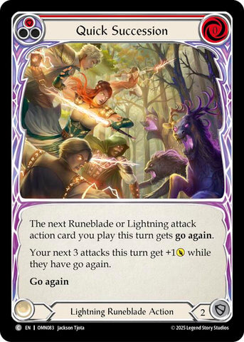Quick Succession (Red) [OMN083] (Omens of the Third Age)