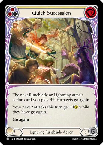 Quick Succession (Yellow) [OMN084] (Omens of the Third Age)