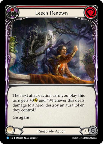 Leech Renown (Red) [OMN092] (Omens of the Third Age)  Rainbow Foil