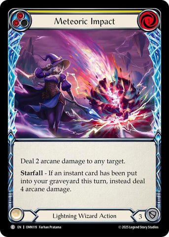 Meteoric Impact (Yellow) [OMN119] (Omens of the Third Age)