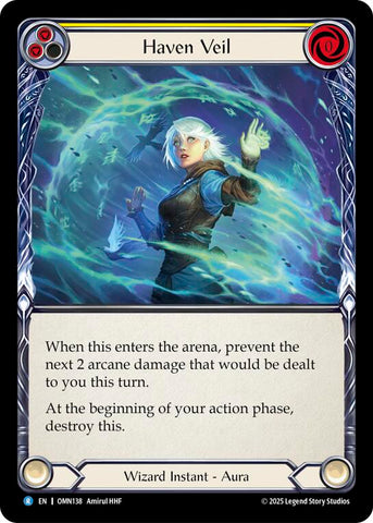 Haven Veil (Yellow) [OMN138] (Omens of the Third Age)  Rainbow Foil