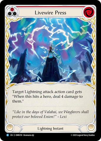 Livewire Press (Red) [OMN159] (Omens of the Third Age)  Rainbow Foil