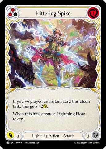 Flittering Spike (Yellow) [OMN167] (Omens of the Third Age)  Rainbow Foil