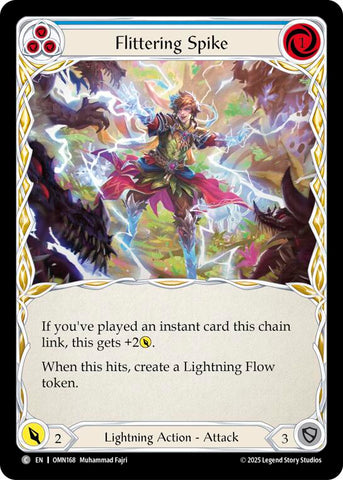 Flittering Spike (Blue) [OMN168] (Omens of the Third Age)  Rainbow Foil