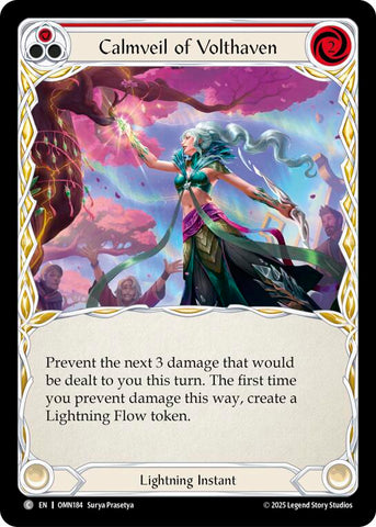 Calmveil Of Volthaven (Red) [OMN184] (Omens of the Third Age)