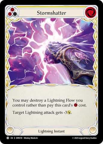 Stormshatter (Yellow) [OMN191] (Omens of the Third Age)  Rainbow Foil
