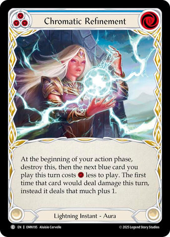Chromatic Refinement (Blue) [OMN195] (Omens of the Third Age)  Rainbow Foil
