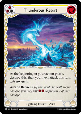 Thunderous Retort (Yellow) [OMN197] (Omens of the Third Age)