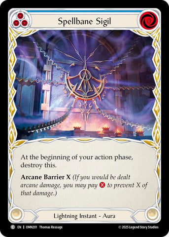 Spellbane Sigil (Blue) [OMN201] (Omens of the Third Age)