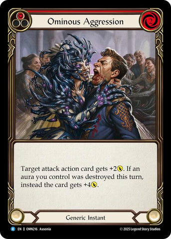 Ominous Aggression (Red) [OMN216] (Omens of the Third Age)