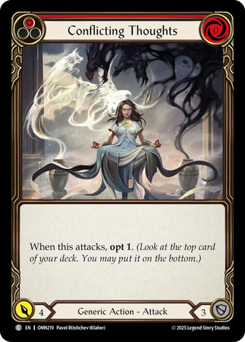 Conflicting Thoughts (Red) [OMN219] (Omens of the Third Age)  Rainbow Foil