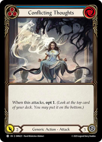 Conflicting Thoughts (Blue) [OMN221] (Omens of the Third Age)