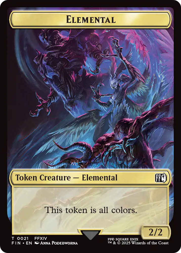 Hero (0009) // Elemental Double-Sided Token [FINAL FANTASY Tokens]