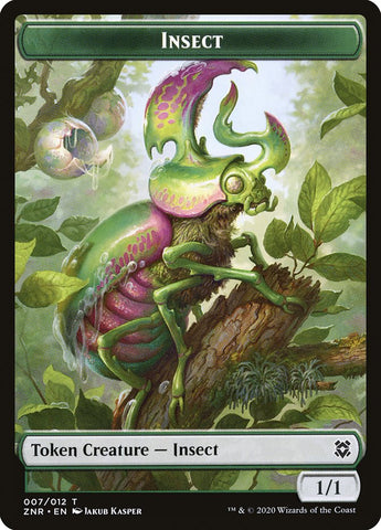 Cat Beast // Insect Double-Sided Token [Zendikar Rising Tokens]