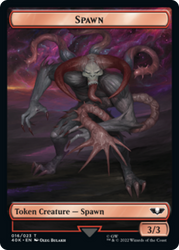 Spawn // Plaguebearer of Nurgle Double-sided (Surge Foil) [Warhammer 40,000 Tokens]